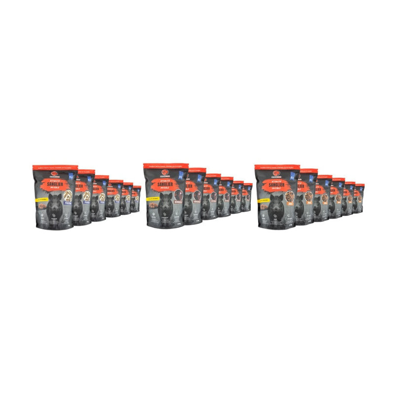 Pack Attractifs 3 Arômes Black Fire Invisible pour Sanglier