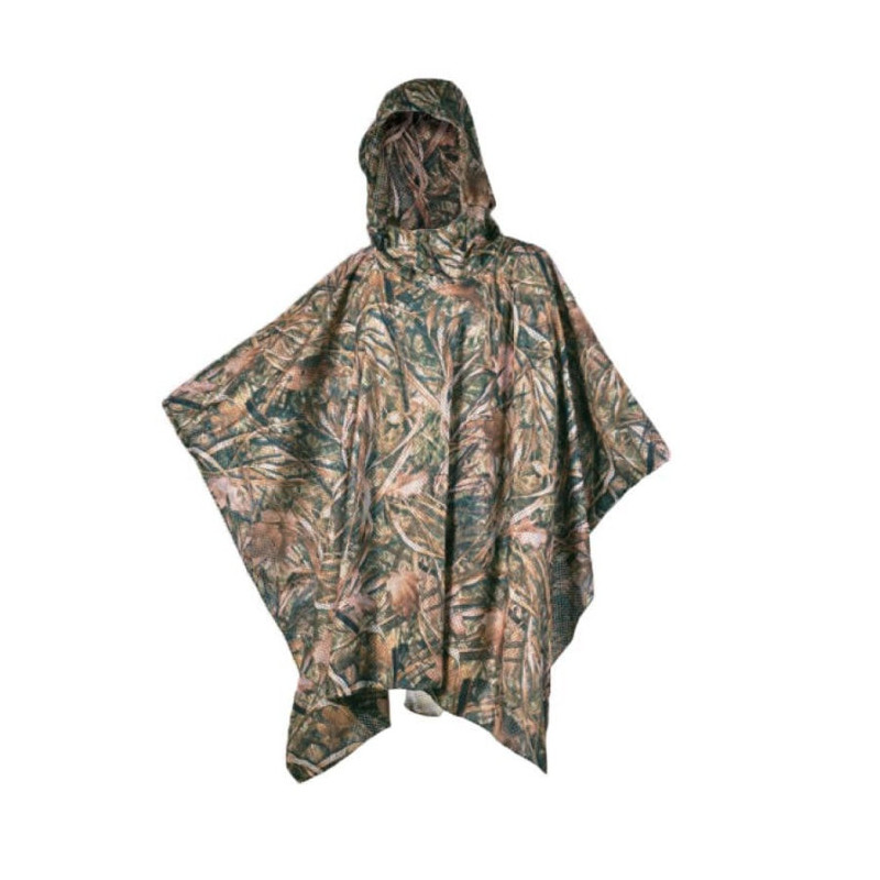 Poncho court et camo 3D roseaux Stepland
