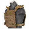 Gilet léger Lancer Tactical Plate carrier Coyotte Brown 1000D