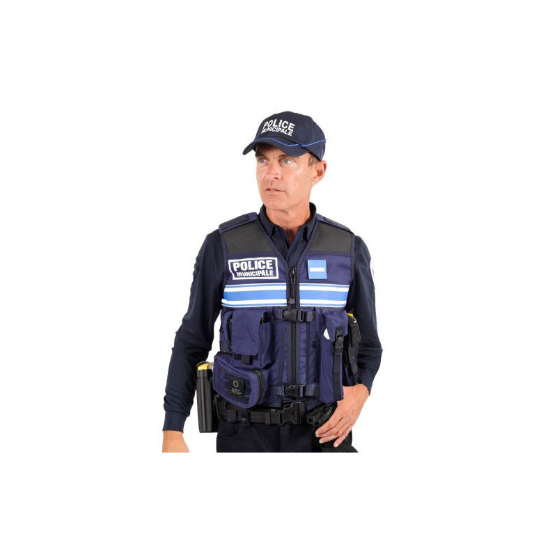 Gilet Tactique Safariland Police Municipale - Poches fixes Bande Retro