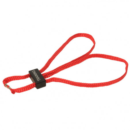 Menottes Textile jetable d'entrainement rouge - ESP