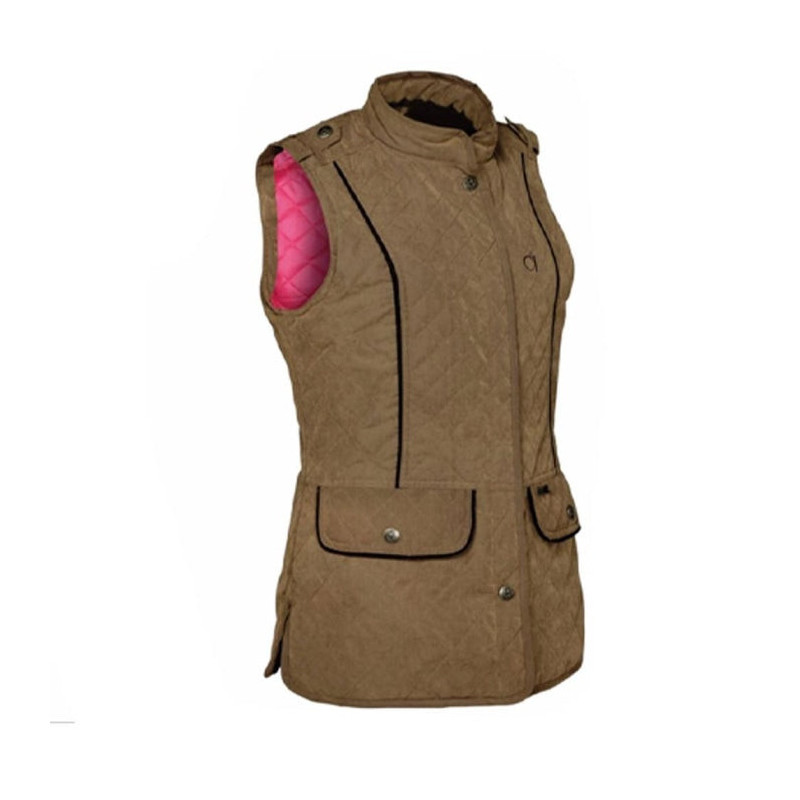 Gilet de chasse matelassé Club Interchasse Jamie tabac