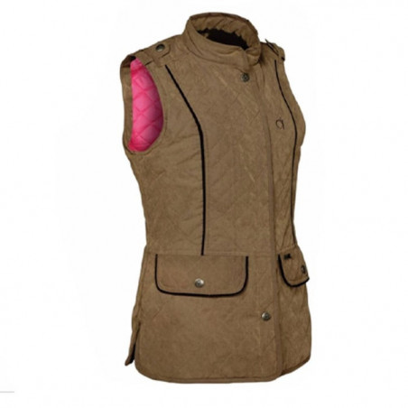 Gilet de chasse matelassé Club Interchasse Jamie tabac