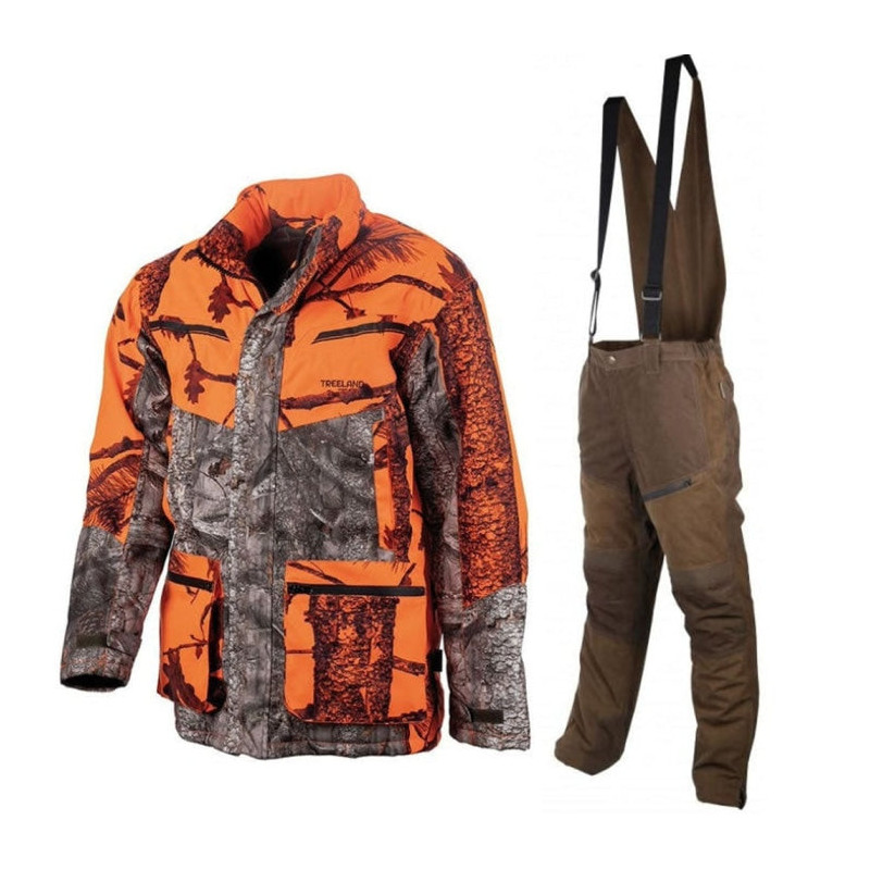 Pack Poste Warm Hunt - Veste de posteTreeland Salopette Somlys ThermoHunt V2