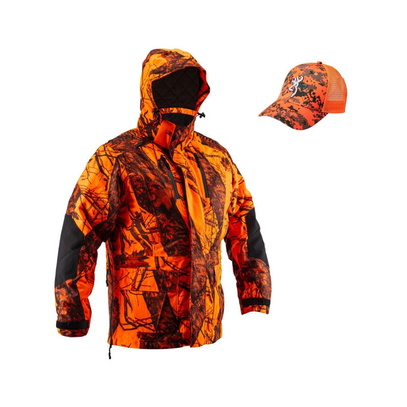 Veste de chasse Browning XPO Pro RF Blaze Casquette Digiblaze Offerte ! Pack spécial ouverture