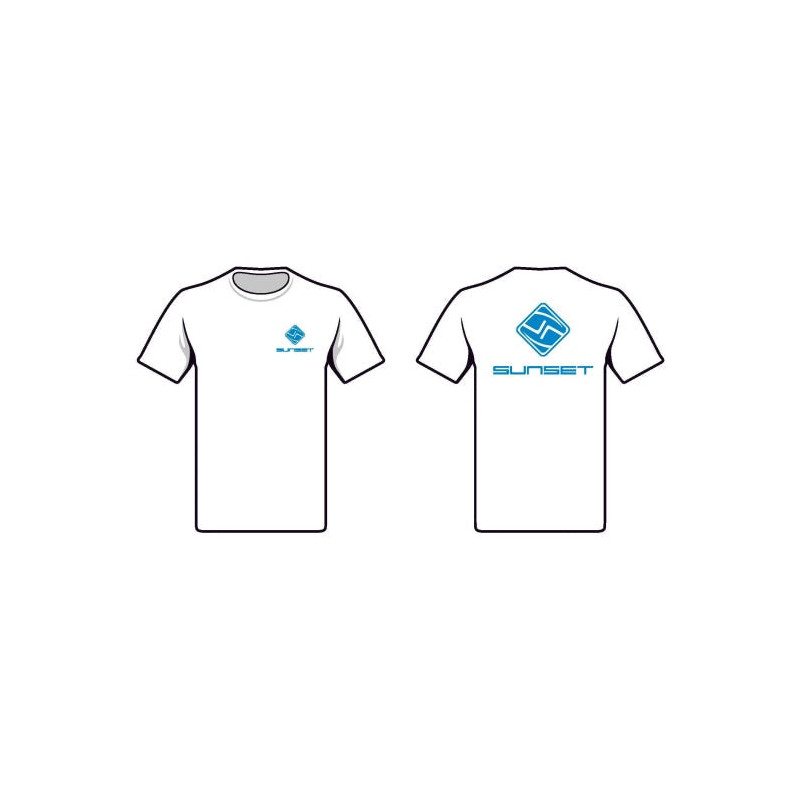 T-shirt blanc Sunset