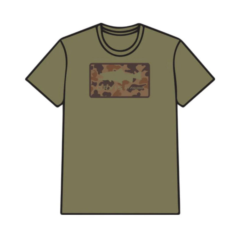 T-shirt Orvis 1971 Camo Trout Ss