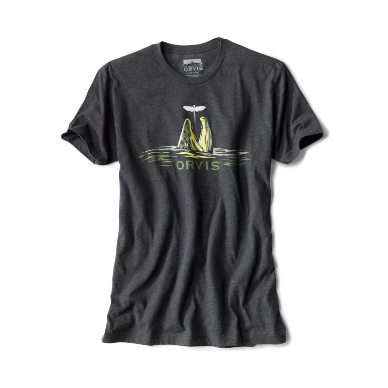 T-shirt Orvis Trout Rise Charcoal