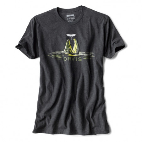 T-shirt Orvis Trout Rise Charcoal