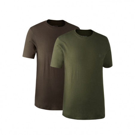 Lot de 2 T-shirts col rond DeerHunter