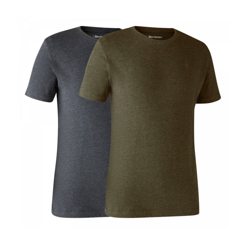 Lot de 2 T-shirts col rond DeerHunter Basic
