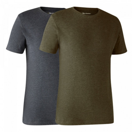 Lot de 2 T-shirts col rond DeerHunter Basic