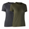 Lot de 2 T-shirts pour Femmes DeerHunter Basiques