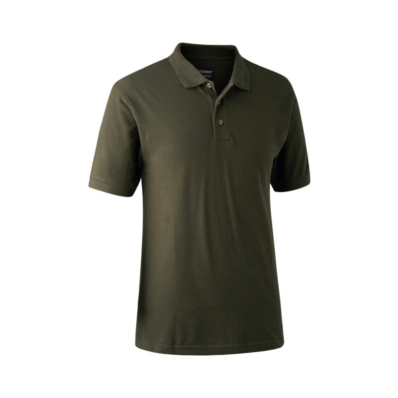 Polo classique DeerHunter Redding Bark Green