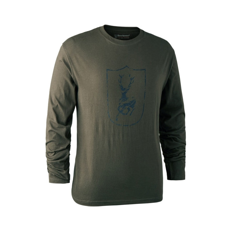 T-shirt à manches longues DeerHunter Bark Green