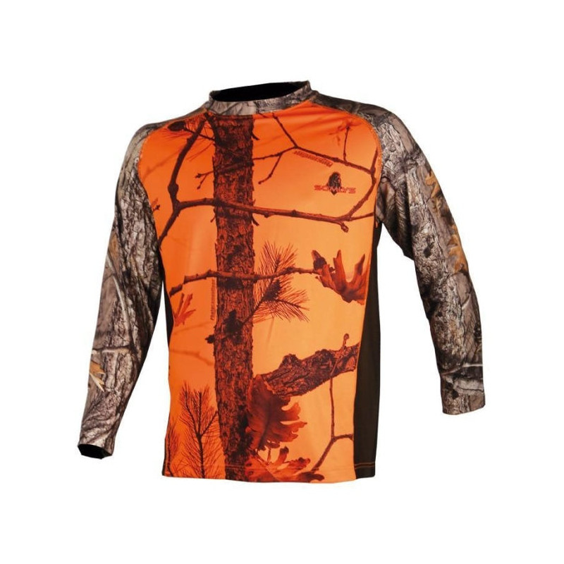 T-shirt de chasse ML Somlys camo Blaze