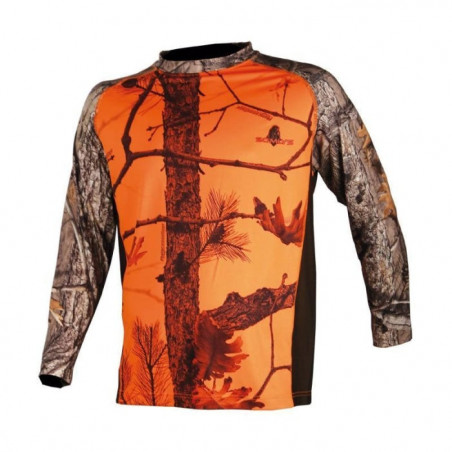 T-shirt de chasse ML Somlys camo Blaze