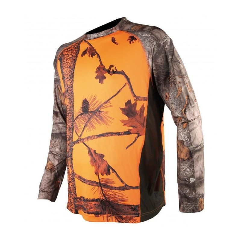 T-Shirt de chasse Somlys Spandex camo orange