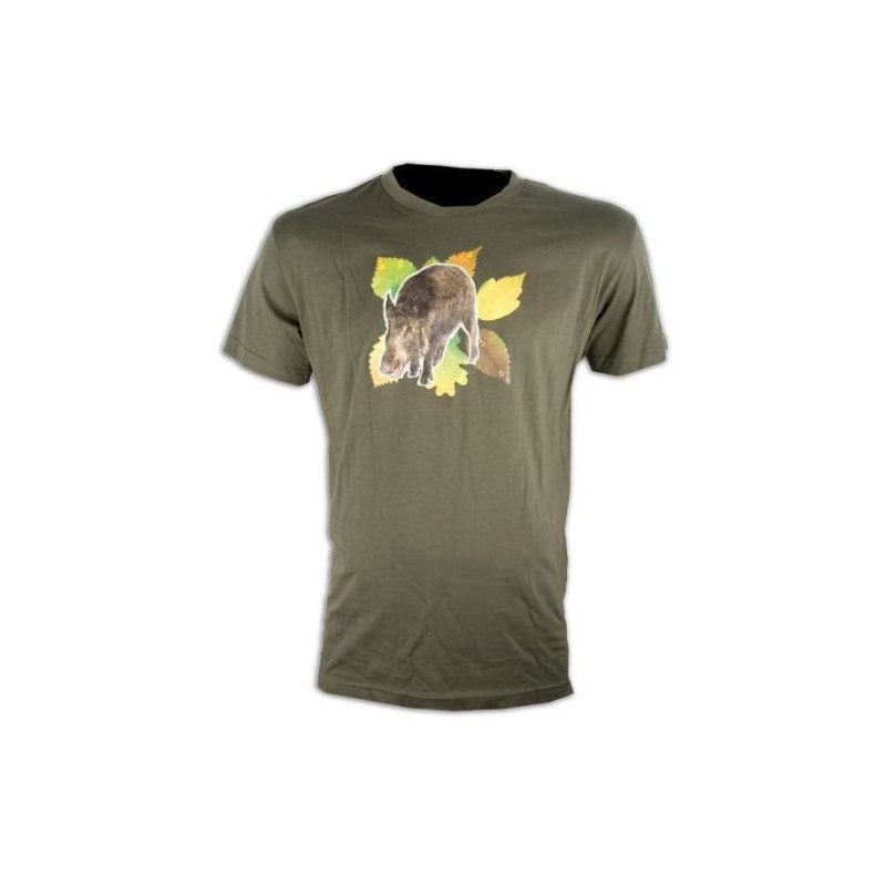 T-shirt Somlys Sanglier vert