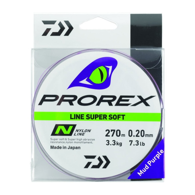 Nylon Daiwa Prorex Line Super Soft Violet marron - 270 m