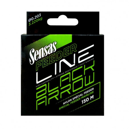 Nylon Feeder Sensas Black Arrow 150M
