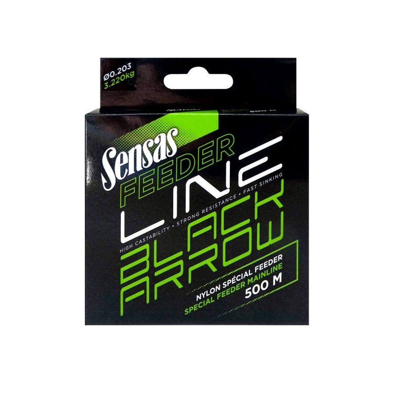 Nylon Feeder Sensas Black Arrow 500M