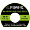 Tresse à bas de ligne Prowess W-Hooklink Semi-Stiff - 10 m