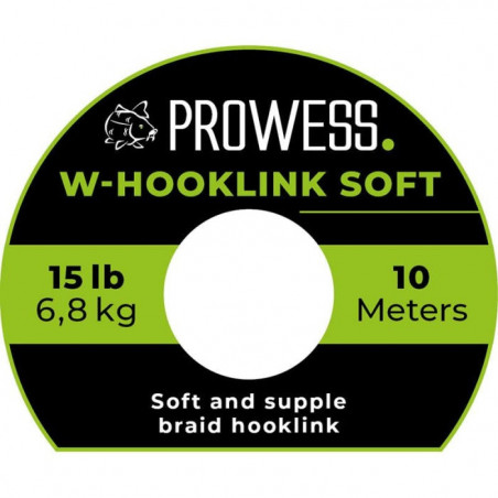Tresse bas de ligne Prowess W-Hooklink Soft - 10 m