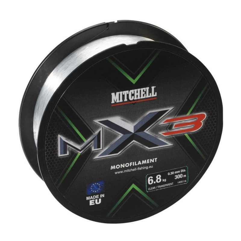 Nylon Mitchell MX3 Low vis Translucide - 150m