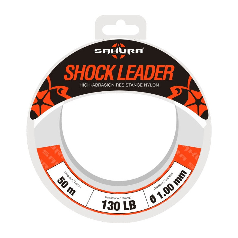 Nylon Sakura Shock Leader - 50 m