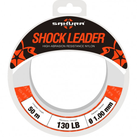 Nylon Sakura Shock Leader - 50 m