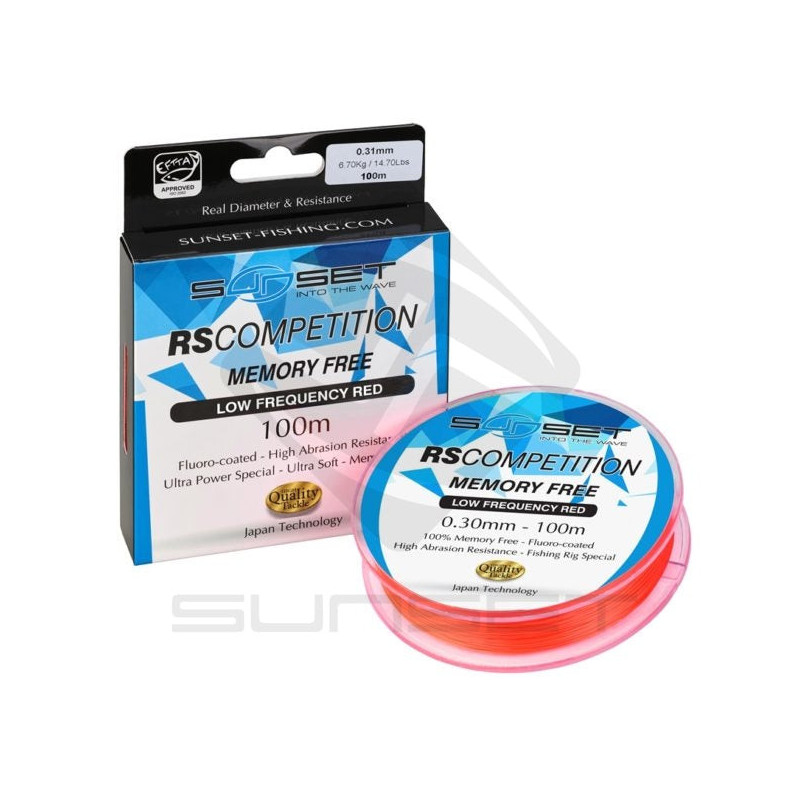 Nylons Sunset Memory Free RS Compétition Low Frequency Red - 100 m