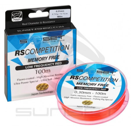 Nylons Sunset Memory Free RS Compétition Low Frequency Red - 100 m