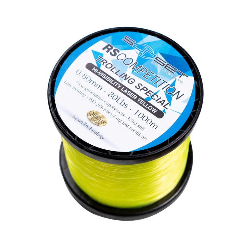 Nylons Sunset RS Compétition Trolling Hi-Visibility - Laser Yellow - 1000 m