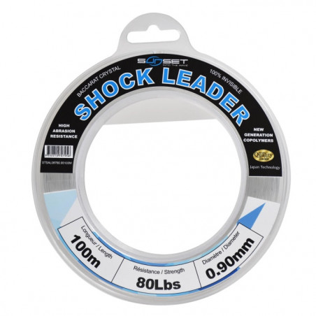 Nylons Sunset Shock Leader RS Compétition Baccarat Crystal - 100 m