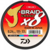 Tresse Daiwa J-Braid Grand X8 Multicolore - 300 m