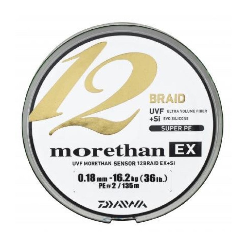 Tresse Daiwa Morethan 12 Braid Ex - 135 m