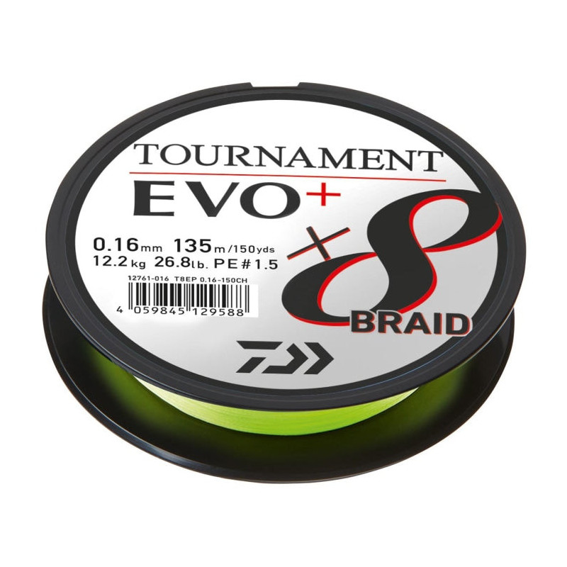 Tresse Daiwa Tournament 8 Braid Evo