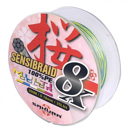 Tresse Sakura Sensibraid 8 Multicolor - 300 m