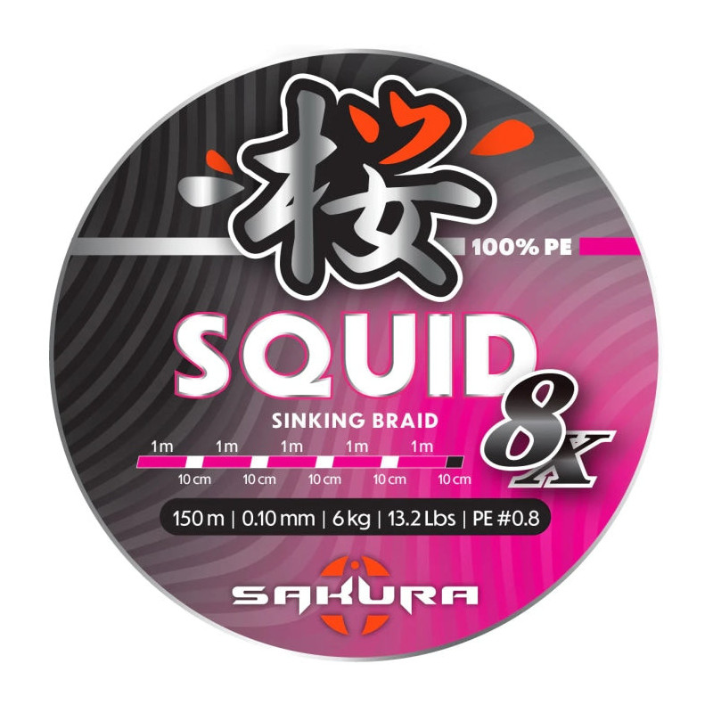 Tresse Sakura Squid 8X - 150 m