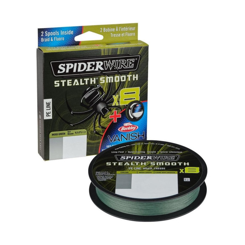 Tresse SpiderWire 8 Braid & Fluorocarbon Duo Spool System - 150 m