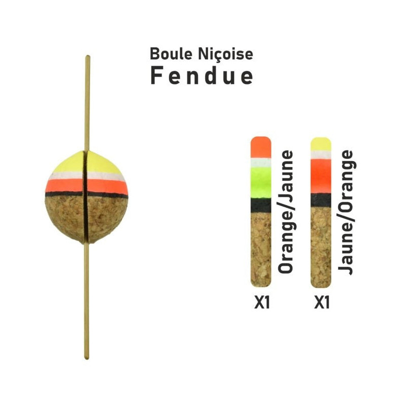 Streamline Garbolino Flotteur truite - Boule niçoise - Par 2