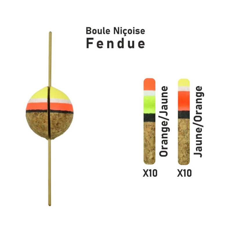 Streamline Garbolino Flotteur truite - Boule niçoise - Par 20
