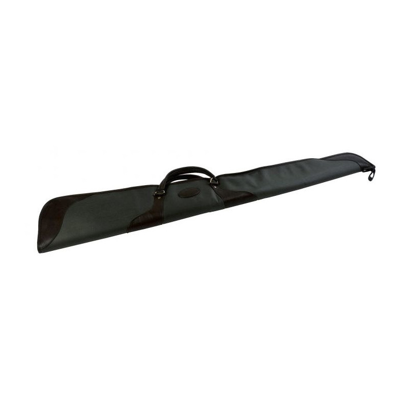 Etui Fusil Januel Toile Plastifiée Verte Interieur Imitation Mouton 130 cm