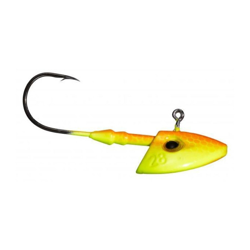 Tête plombée Gunki G'Verti Orange Fluo Yellow - Par 3