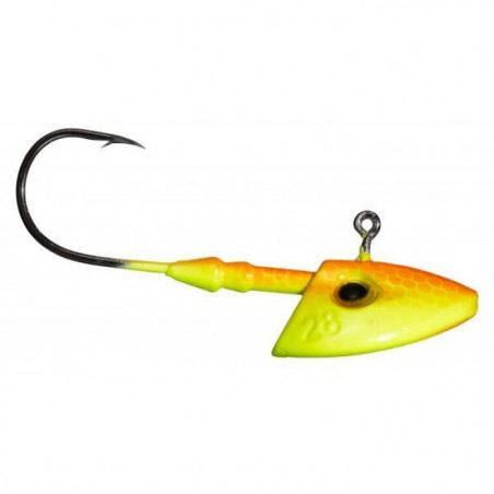 Tête plombée Gunki G'Verti Orange Fluo Yellow - Par 3