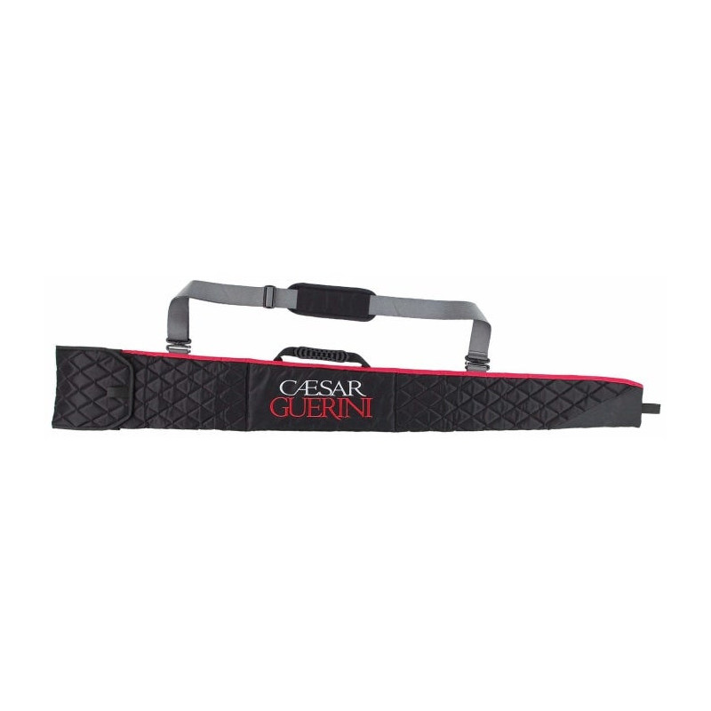 Fourreau simple Caesar Guérini LUXE - matelassé noir/rouge 135 cm