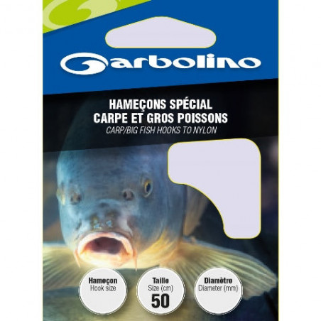 Hameçon Garbolino Montés coup spécial carpe et gros poissons