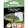 Hameçon Garbolino Montés truite asticots teignes
