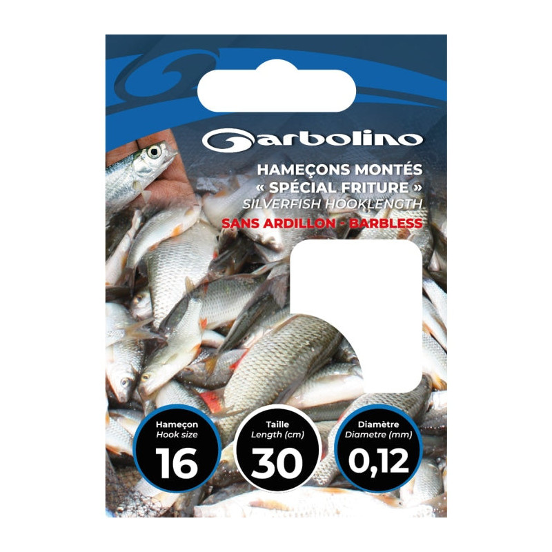 Hameçon Garbolino Spécial friture - Sans ardillon